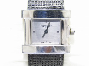 ♪売り切り 大特価 稼働品 PEQUIGNET ペキニエ レディース腕時計 クォーツ SS レザーベルト♪