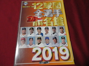 2019年版プロ野球12球団全選手カラー百科名鑑（令和1年）廣済堂出版　ホームラン特別編集