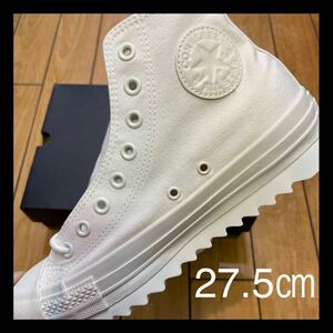 ☆新品☆CONVERSE ALL STAR BT MN SHARKSOLE HI コンバース　オールスター　BT MN シャークソール　ハイ　ホワイト　丸紐　厚底