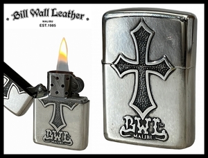 送無 希少 限定200個 BWL ビルウォールレザー Bill Wall Leather ZIPPO アーマーケース いぶし加工 浮かし彫り クロス装飾 オイル ライター