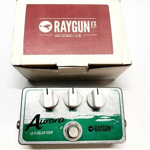 レアエフェクター動作品 RAYGUN FX AURORA LO-FI DELAY-VERB Lofi delay reverb オーロラ ローファイ ディレイ-リバーブ 箱付 アナログ発信