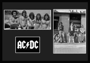 10種類!AC/DC/エーシー・ディーシー/ROCK/ロックバンドグループ/証明書付きフレーム/BW/モノクロ/ディスプレイ (10-3W)