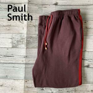 PaulSmithスウェットパンツ　ワイドパンツ　サイドラインＬメンズ ダボっと