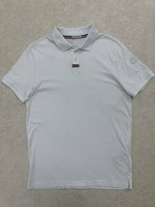 極美品 MONCLER ポロシャツ 22SS ゴルフ 半袖 モンクレール ホワイト