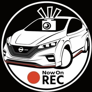 カラーや車種変更可能　日産　リーフ　ニスモ　ドライブレコーダー　ドラレコ　ステッカー　カッティングステッカー