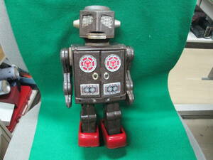 当時物 堀川玩具 SH 宇宙魔人 ブリキ ロボット ジャンク検索用： 昭和 レトロ　グレー　アンティーク　1960年代