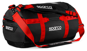 SPARCO（スパルコ） BAG ダッフルバッグ ブラックxレッド DAKAR-S DUFFLE BAG