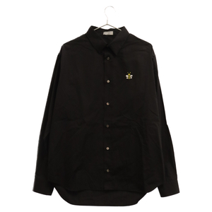 DIOR ディオール 19SS×KAWS Bee Embroidered Shirt カウズ ビー刺繍 エンブロイデッド 長袖シャツ ブラック 923C561W6080