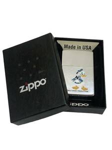 zippo (ジッポー) ディズニー DISNEY ドナルドダック ビンテージ オイルライター 1981年製 シルバー 雑貨/025