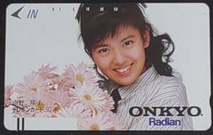 ＠＠ テレホンカード 南野陽子 ONKYO Radian 50度数 未使用