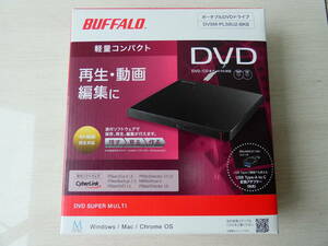 ★BUFFALO バッファロー DVSM-PLS8U2-BKB ブラック 4K動画再生対応 外付DVDドライブ 　　　 M03970