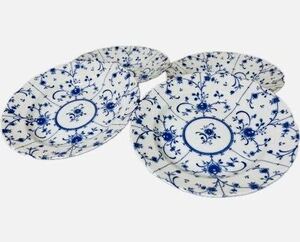 24A05-72N:BLUE COPEN ブルーコペン SANYO　カレー皿 4点　スープ皿　シチュー皿　料理映え　23.5㎝
