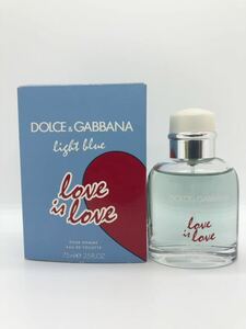 1円 DOLCE&GABBANA ドルチェ&ガッバーナ 75ml ライトブルー プールオム ラブイズラブ オードトワレ