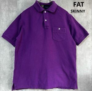 エフエーティー FAT ポロシャツ　紫　SKINNY