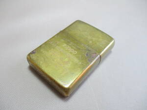 F095*ZIPPO 85*　SOLID BRASS　GUARANTEE　ジッポライター　1点　/中古　/変色/ブラス【送料込】