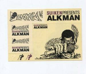 販促品ステッカー■SUIKEN PRESENTS ALKMAN ■　日本語　ヒップ・ホップ　ラップ