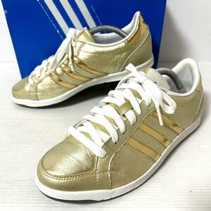 【新品同様/BOX付】adidas PYV 702001 スニーカー 24cm ゴールド　＊DL