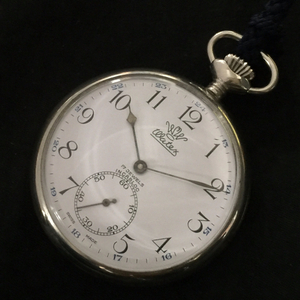 ワテックス インカブロック スモセコ スモールセコンド 手巻き 機械式 懐中時計 稼働品 ホワイト文字盤 watex