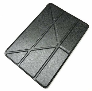 iPad　mini 1/2/3 折りたたみスタンド付きケース(ブラック)