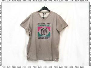 D&G＊ドルガバ＜RT0089＞V首＊半袖＊Tシャツ＊グレーL