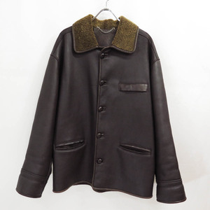 英国製 BLAKES REAL MOUTON SHEEPSKIN COAT ブレイクス リアル ムートン シープスキン レザー コート ジャケット ニードルス 羊革