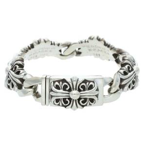 クロムハーツ Chrome Hearts KEEPER LINK/キーパーリンク サイズ:4LINK シルバーブレスレット 中古 SJ02