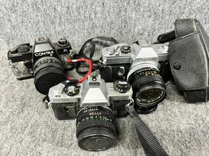 一眼レフ フィルムカメラ まとめセット Canon キャノン FT QL フジカ FUJICA AX-1 コンタックス CONTAX カールツァイスレンズ carl zeiss