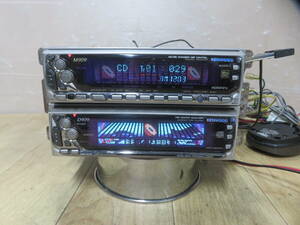 動作保証付★A28/KENWOOD ケンウッド　 D909 M909　 CD MDプレーヤー　カーオーディオ　 デッキ