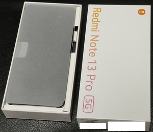 【国内版 新品未使用】 Xiaomi Redmi note 13 pro 5G ブラック RAM8GB 256GB シャオミ au/UQモバイル版 SIMフリー 残債無し 67W充電対応