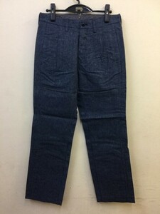 [070]LOST CONTROLロストコントロール/Check Tuck Pants/INDIGO BASE/サイズ2【国内正規品/新品未使用/定価以下】