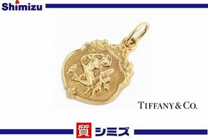 【TIFFANY&Co.】希少 美品 ティファニー K18YG ケルビム 天使 ペンダントトップ/ヘッドのみ ◆質屋出品 質シミズ