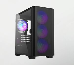 MONTECH Air 100 ブラック Micro-ATX/Mini-ITXミニタワー 新品未使用 100円スタート！