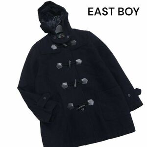 EAST BOY イーストボーイ 秋冬 中綿 ウール スクール ダッフルコート Sz.11　レディース ネイビー 女子 学生 通学　K4T00039_1#N