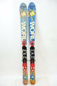 中古 子ども用 2010年頃 WORLD INDUSTRIES KIDS 120cm ATOMIC OX ビンディング付き スキー ワールド インダストリーズ アトミック