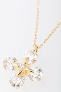 K18 ダイヤモンド ネックレス (クロスモチーフ) 品番n22-194