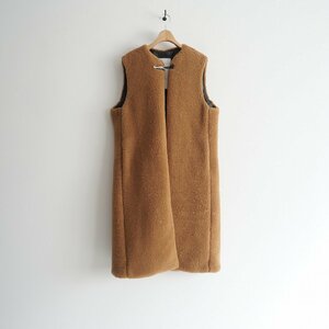 2022AW / 未使用 / CINOH チノ / BOA GILLET CAMEL ボアジレ 36 / 22WVE002 / 2303-0030