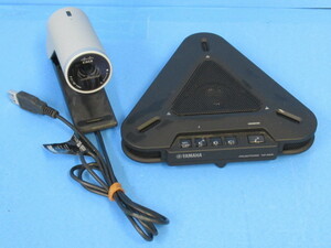 ▲Ω XF1 2536 ∞ 保証有 YAMAHA テレビ会議用マイクスピーカー【 PJP-20UR 】Cisco テレビ会議用カメラ TANDBERG【 TTC8-03 】PrecisionHD