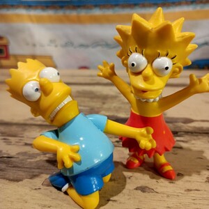 90s シンプソンズ the Simpsons バート リサ フィギュア 2体セット ビンテージ vintage USA アメトイ 当時 1990 当時物 