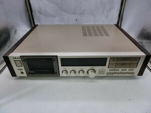 T【3み-12】【140サイズ】AKAI アカイ/カセットデッキ GX-93/オーディオ機器/通電可/ジャンク扱い/※傷・汚れ有