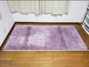 IKEA シャギー絨毯 100cm×100cm 2枚セット ピンク系 ベルギー製