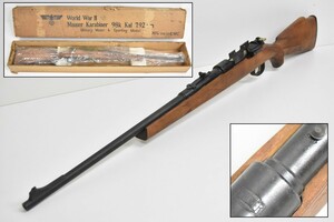 MFG CMC World War Ⅱ モーゼル Mauser Karabiner 98k Kal 7.92mm モデルガン SMG刻印 元箱付 ドイツ ライフル 歩兵 RL-74S/000