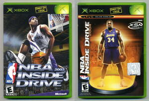 中古 北米版 2本セット ☆ NBA INSIDE DRIVE ☆ 2002 ＋ 2004 ☆ バスケットボール Basketball