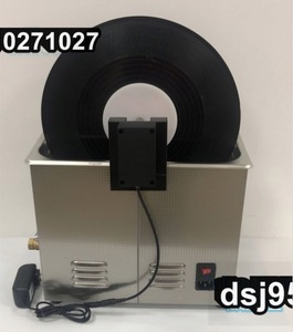 超音波洗浄器 レコード4枚設置可 6L + レコード洗浄専用モーター