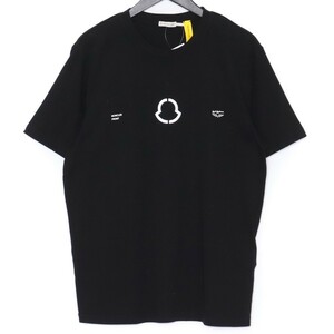 MONCLER GENIUS × LEWIS LEATHER ロゴプリントTシャツ S ブラック G209U8C00007 8392B モンクレールジーニアス ルイスレザー FRAGMENT