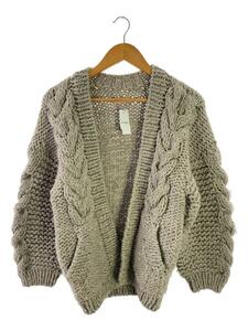 TODAYFUL◆18AW/Cable Handknit Cardiganカーディガン(厚手)/36/ウール/BEG/118205