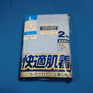 ブリーフ パイル生地 2枚セット ブルー 綿 新品未開封 タオル生地 スタンダード レトロ グンゼ ビキニブリーフ 昭和レトロ 170