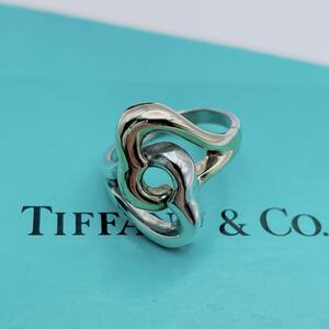 Tiffany & Co. リング　指輪　ダブル　オープンハート　コンビ　k18