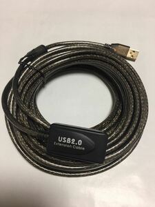 【ジャンク】USB延長ケーブル USB2.0 5m オス/メス【動作不明】