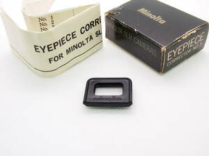 Minolta ミノルタ SR SLR EYEPIECE CORRECTOR №5 視度調整アタッチメント レンズ +3 未使用品 アイピースアダプター ZK-537