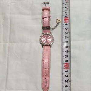 レディース　腕時計　アナログ　Ｉ CIAO レザーベルトピンク系